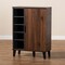 Baxton Studio Idina Walnut Brown and Grey Finished Wood 1-Door Shoe Cabinet 173-10905 - alternate 9